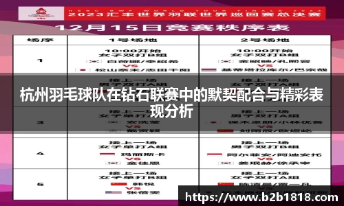 杭州羽毛球队在钻石联赛中的默契配合与精彩表现分析